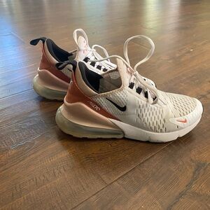 Orange Nike AIR Womens Tennis Shoes.